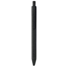 Pix cu buton din paie si PP, materiale multiple, black