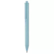 Pix cu buton din paie si PP, materiale multiple, blue
