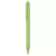 Pix cu buton din paie si PP, materiale multiple, green