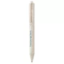 Pix cu buton din paie si PP, materiale multiple, beige