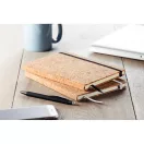 Agenda A5 cu pagini dictando, coperta cu elastic, Everestus, AG21, hartie, pluta, natur, negru