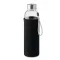 Bidon apa cu perete simplu 500 ml, sticla, Everestus, RA2, negru
