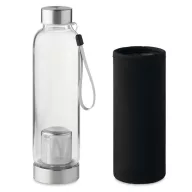   Bidon apa cu perete simplu 500 ml, sticla, Everestus, RA2, negru