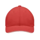 Sapca baseball, Unisex, 2502E14038, Everestus, Bumbac, Alb, Rosu