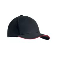   Sapca baseball, 2410E24284, Everestus, 22 x 17 x 16 cm, Bumbac, Negru rosu
