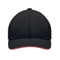   Sapca baseball, 2410E24284, Everestus, 22 x 17 x 16 cm, Bumbac, Negru rosu