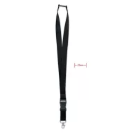   Lanyard cu carlig metalic, 2x90 cm, Everestus, 20SEP1397, Poliester, Negru