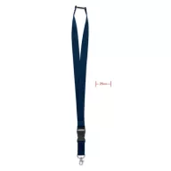   Lanyard cu carlig metalic, 2x90 cm, Everestus, 20SEP1398, Poliester, Albastru