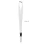 Lanyard cu carlig metalic, 2x90 cm, Everestus, 20SEP1406, Poliester, Alb