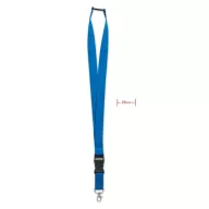   Lanyard cu carlig metalic, 2x90 cm, Everestus, 20SEP1404, Poliester, Albastru