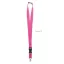 Lanyard cu carlig metalic, 2x90 cm, Everestus, 20SEP1399, Poliester, Fuchsia