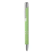  Pix cu buton din paie si ABS, Item with multi-materials, green