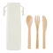 Set de tacamuri de bambus, Item with multi-materials, beige