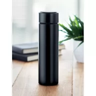   Termos 450 ml, cu termometru led si infuzor de ceai, Everestus, 20IAN516, Otel, Negru