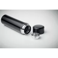   Termos 450 ml, cu termometru led si infuzor de ceai, Everestus, 20IAN516, Otel, Negru