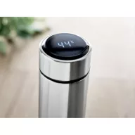   Termos 450 ml, cu termometru led si infuzor de ceai, Everestus, 20IAN517, Otel, Argintiu