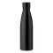 Bidon sport pentru apa, cu perete dublu, 21MAR1832, 500 ml, Ø 7x25.5 cm, Everestus, Otel, Negru