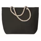 Geanta de plaja, 2401E15543, Everestus, 55x15x39 cm, Bumbac, Negru