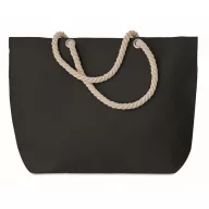   Geanta de plaja, 2401E15543, Everestus, 55x15x39 cm, Bumbac, Negru