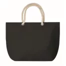 Geanta de plaja, 2401E15543, Everestus, 55x15x39 cm, Bumbac, Negru