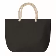   Geanta de plaja, 2401E15543, Everestus, 55x15x39 cm, Bumbac, Negru