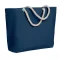 Geanta plaja cu manere, 21MAR2194, 55x15x39 cm, Everestus, Bumbac, Albastru