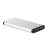 Powerbank 10000 cu ventuza, Item with multi-materials, matt silver