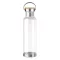 Sticla de apa 800 ml cu baza din otel si capac din bambus, Everestus, 20IAN295, Tritan, Transparent