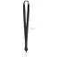 Lanyard cu suport pentru ecuson, 2x90 cm, Everestus, 20SEP1358, Poliester, Negru