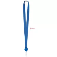   Lanyard cu suport pentru ecuson, 2x90 cm, Everestus, 20SEP1359, Poliester, Albastru