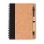 Set agenda cu spirala si pix, 70 pagini dictando, 18x13x0.7 cm, Everestus, 20IUN0932, Negru, Hartie