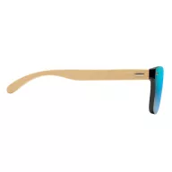   Ochelari de soare cu lentile tip oglinda, Everestus, 20IAN015, Bambus, Albastru