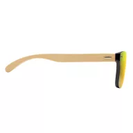   Ochelari de soare cu lentile tip oglinda, Everestus, 20IAN017, Bambus, Galben
