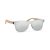 Ochelari de soare cu lentile tip oglinda, Everestus, 20IAN016, Bambus, Argintiu