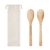 Set 2 ustensile pentru salata, 33.5x10x0.6 cm, Everestus, 20IUN0982, Bej, Bambus