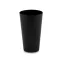 Pahar reutilizabil, Everestus, 42FEB230099, 500 ml, Ø8x14 cm, Plastic, Negru