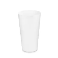   Pahar reutilizabil, Everestus, 42FEB230100, 500 ml, Ø8x14 cm, Plastic, Alb