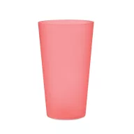   Pahar 500 ml, 2509E16522, Everestus, Ø8x14 cm, Plastic, Rosu transparent