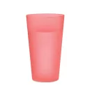 Pahar 500 ml, 2509E16522, Everestus, Ø8x14 cm, Plastic, Rosu transparent