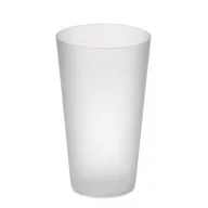   Pahar reutilizabil, Everestus, 42FEB235002, 500 ml, Ø8x14 cm, Plastic, Alb Transparent