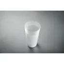 Pahar reutilizabil, Everestus, 42FEB235002, 500 ml, Ø8x14 cm, Plastic, Alb Transparent
