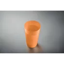 Pahar 500 ml, 2509E16521, Everestus, Ø8x14 cm, Plastic, Portocaliu transparent