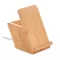 Incarcator wireless, 7,7x7,7x11,5 cm, Everestus, 20SEP0378, Bambus, Natur