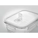 Caserola pranz, 900 ml, 20x15x6 cm, Everestus, 20SEP0110, Sticla, Polipropilena, Transparent