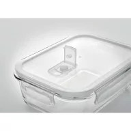   Caserola pranz, 900 ml, 20x15x6 cm, Everestus, 20SEP0110, Sticla, Polipropilena, Transparent