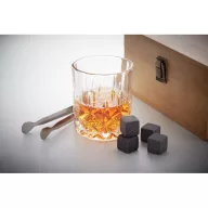   Set pentru whisky, 11 piese, 21,3x19,5x10,4 cm, Everestus, 20SEP0644, Sticla, Bambus, Natur