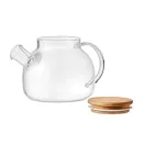 Ceainic 850 ml, 19x13x11 cm, Everestus, 20SEP0141, Sticla, Bambus, Transparent