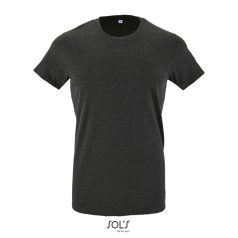 REGENT-F-MEN TSHIRT-150g, Cotton, Charcoal Melange, TWIN, XL
