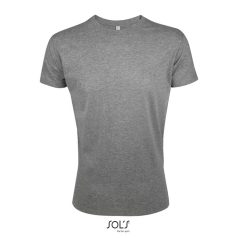 REGENT-F-MEN TSHIRT-150g, Cotton, Grey Melange, TWIN, XS