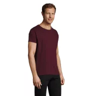   Tricou la baza gatului cu maneca scurta, Barbati, SOL'S, 2601E11531, Bumbac, Rosu oxblood, S